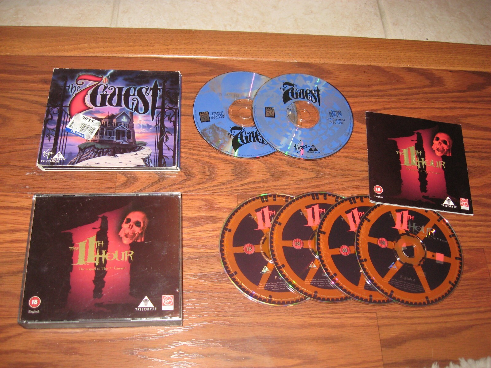 2 PC Games: the 7th Guest and the 11th Hour on CD-ROM
