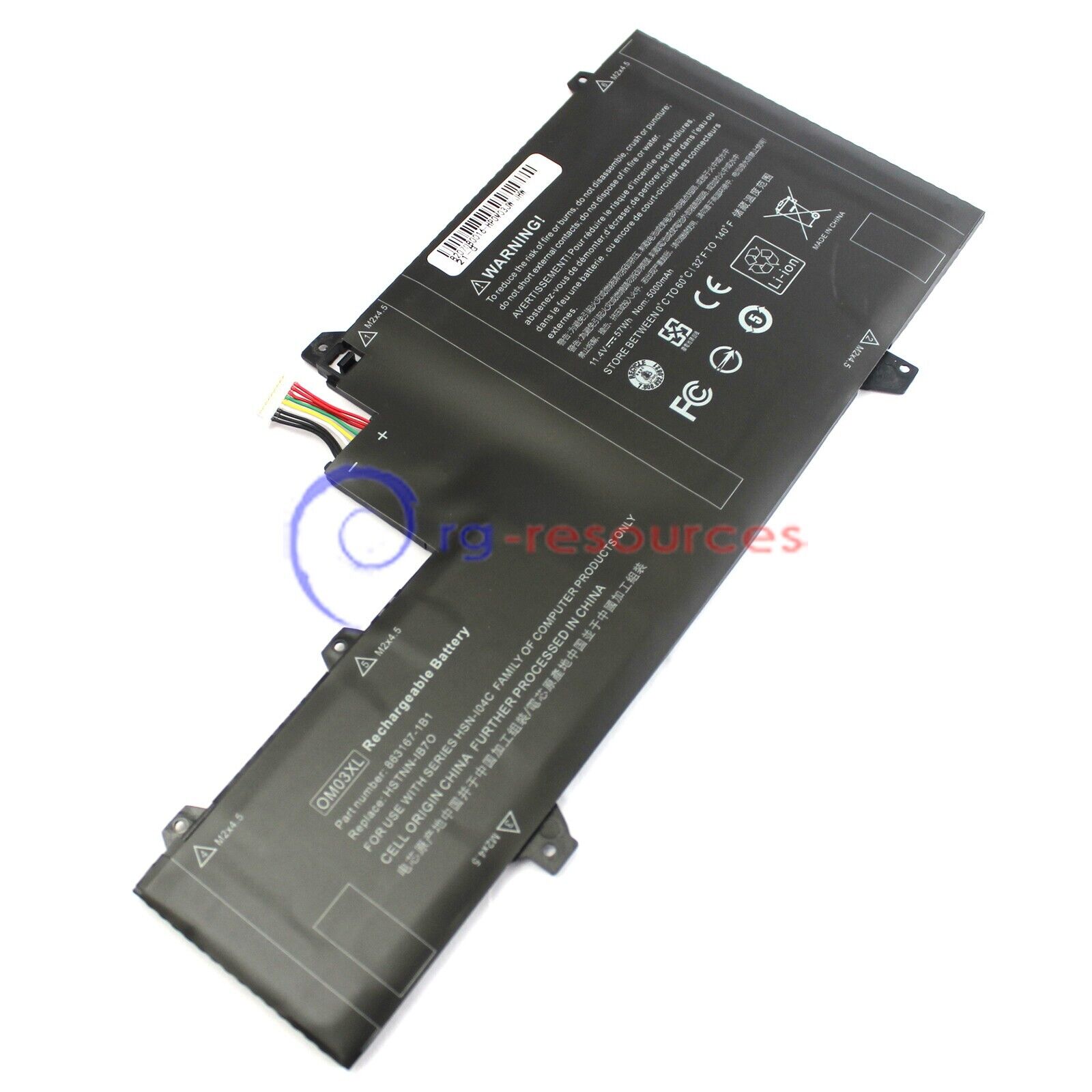New 57Wh OM03XL Battery for HP EliteBook X360 1030 G2 863167-1B1 863176-171
