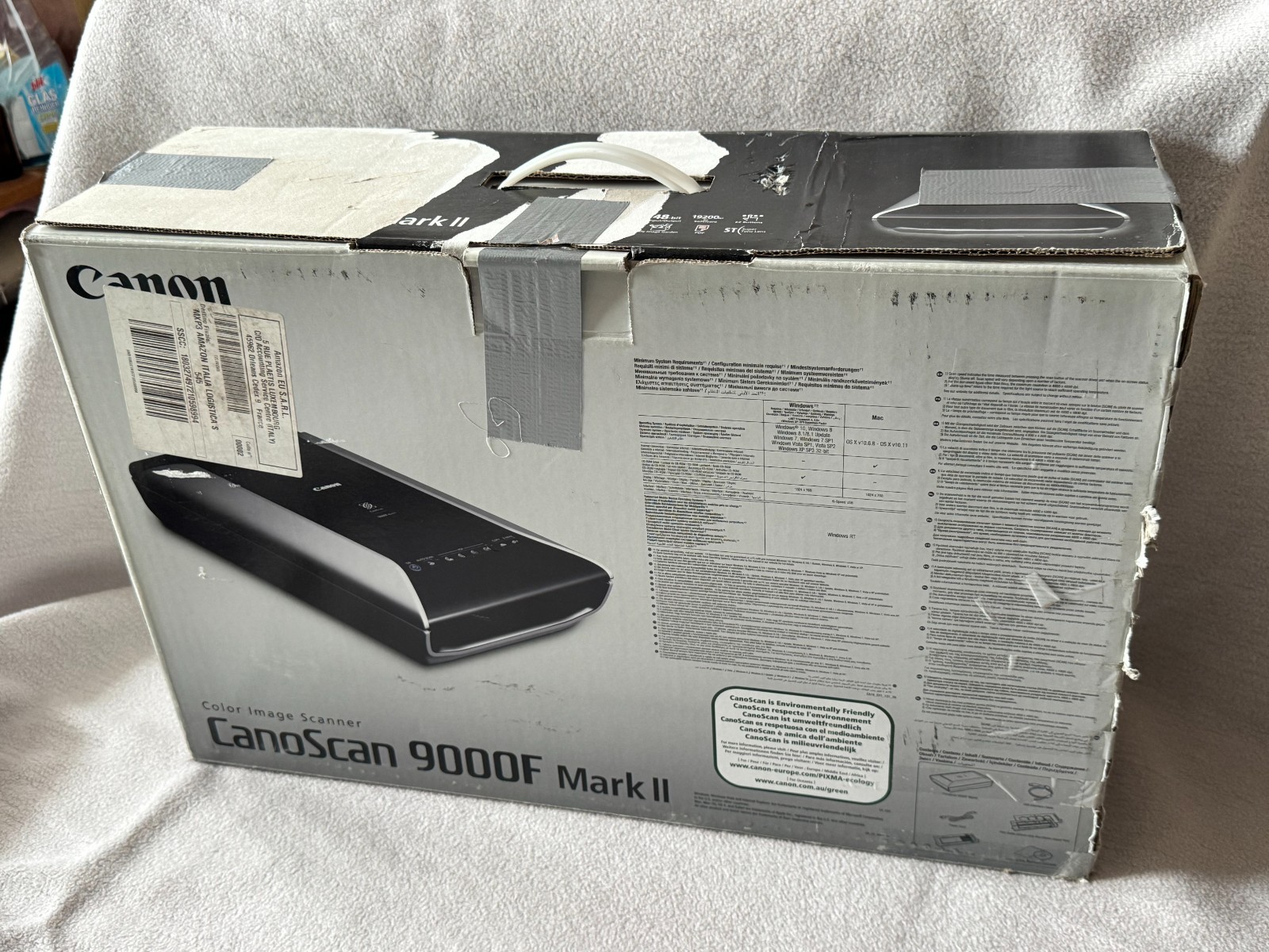 Canon CanoScan 9000F MK2 Mark 2 - 3x Slide Frames, Manual, Software, Cables, Original Box