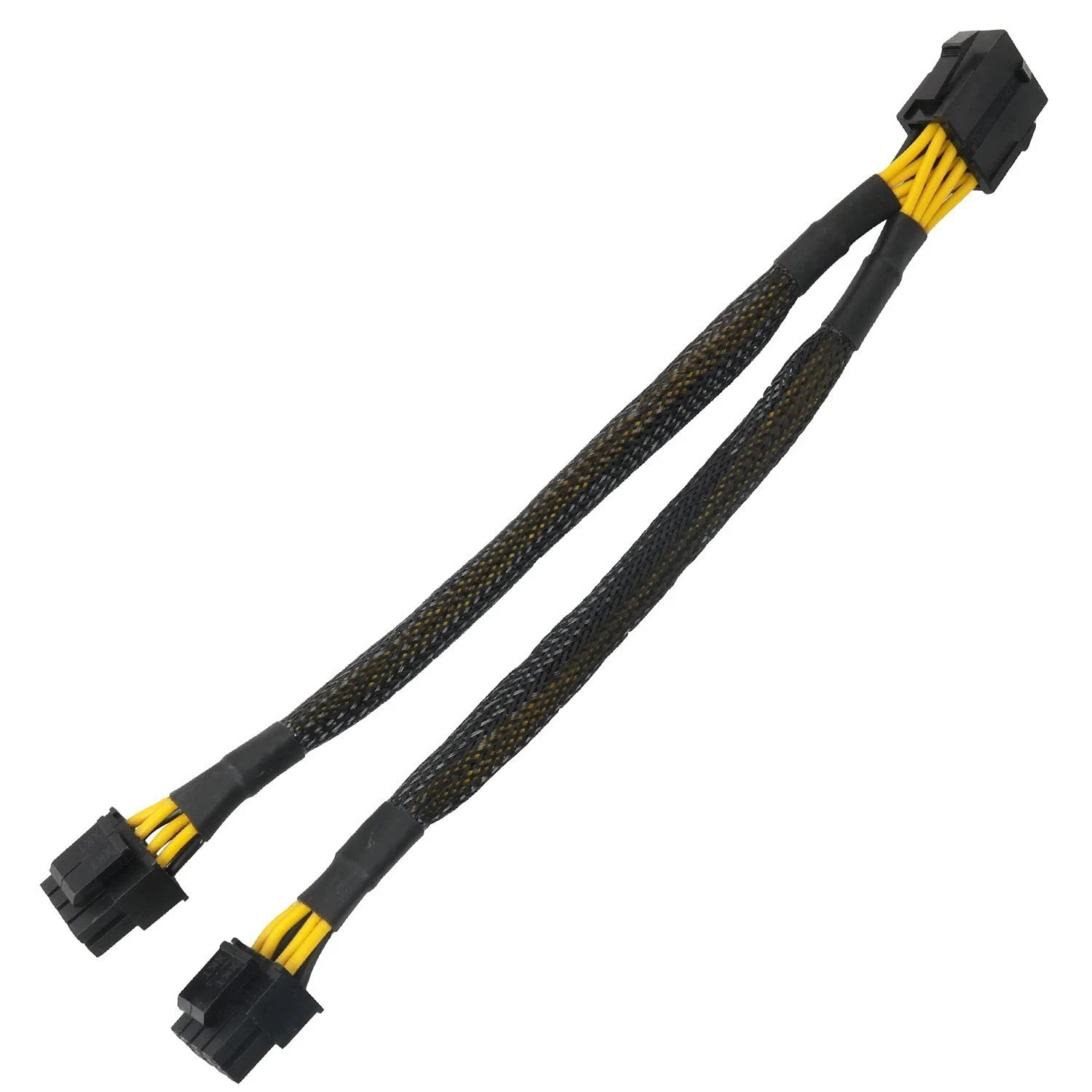 CPU 8 Pin Female to Dual Pcie 2X 8 Pin (4+4) Male Power Adapter Splitter Cable f