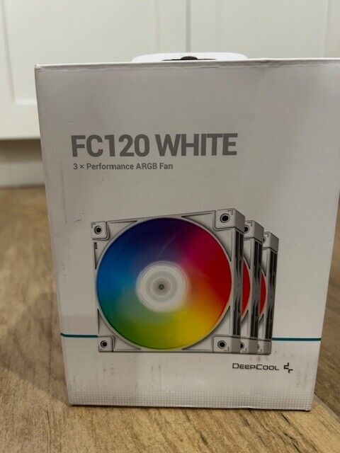 DeepCool FC120 WHITE Performance 120mm ARGB LED PWM Fan FC120 WHITE 3IN1