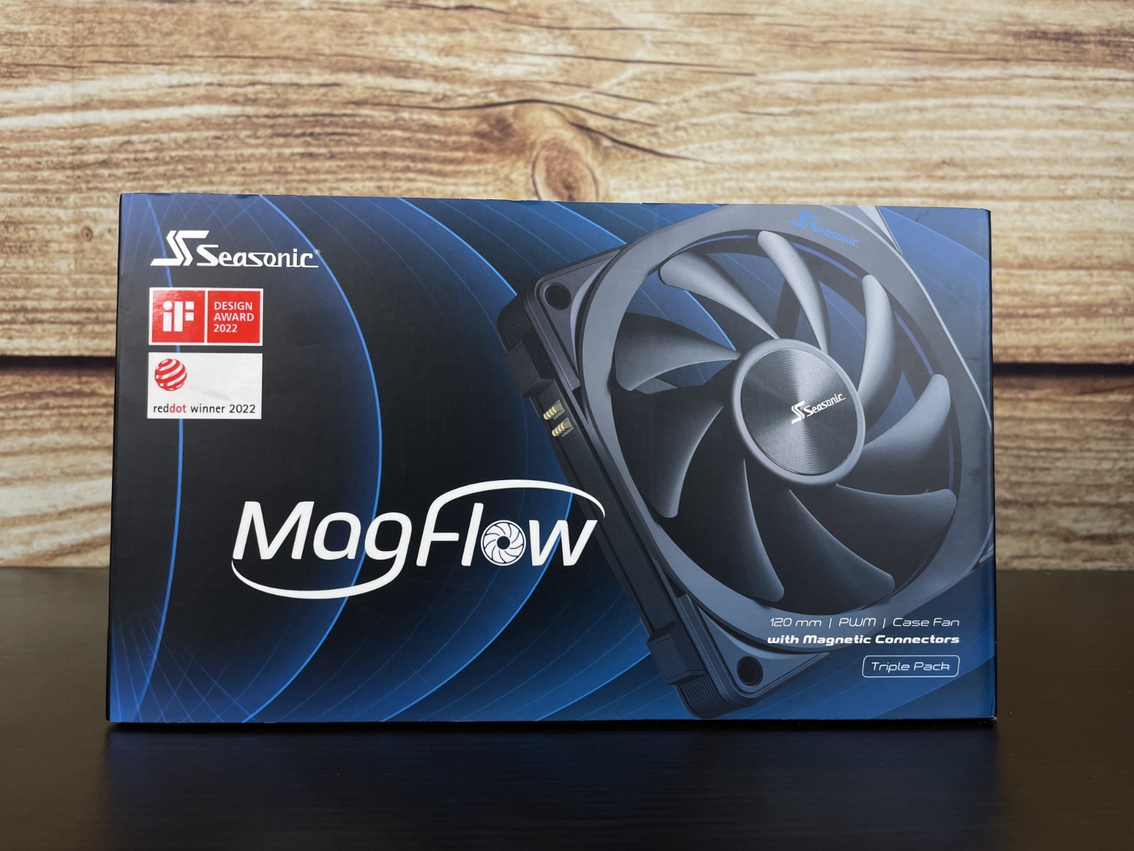 SeaSonic MagFlow 120mm 3-Fan Kit - PWM Cooling Fans Expansion Pack Black