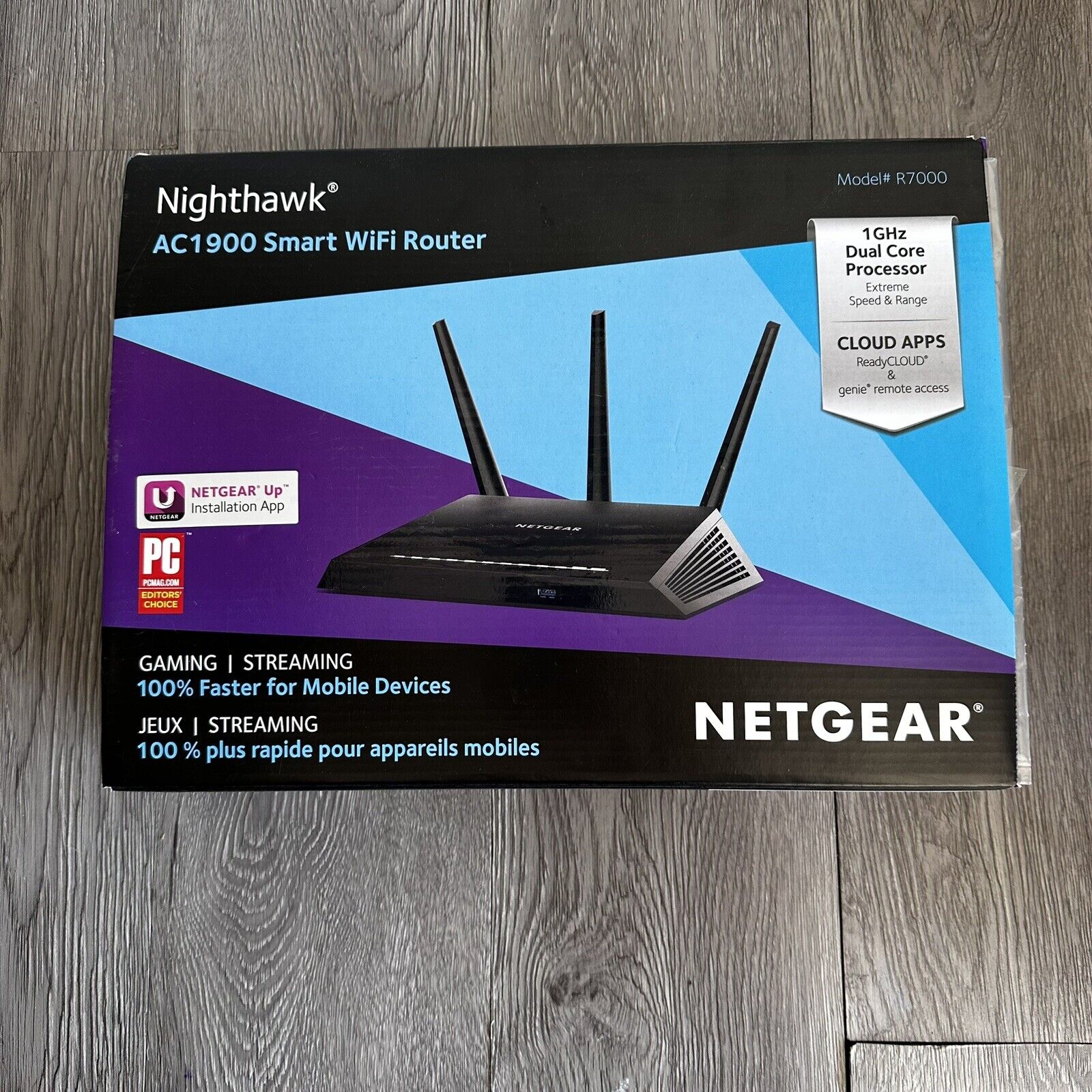 New NETGEAR AC1900 1300 Mbps 4-Port Gigabit Smart WiFi Wireless Router R7000