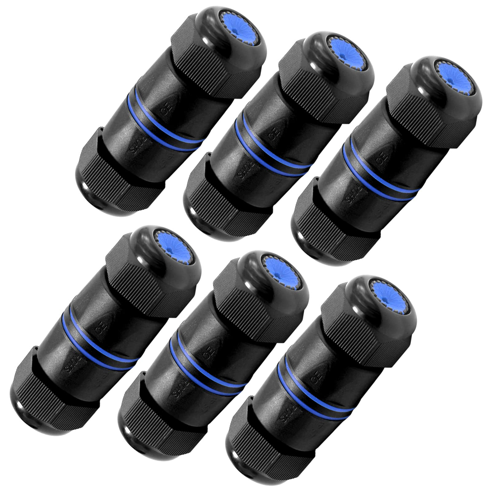 Waterproof RJ45 Coupler IP68 Short Profile, Cat6/Cat5E/Cat5 Waterproof Ethern...