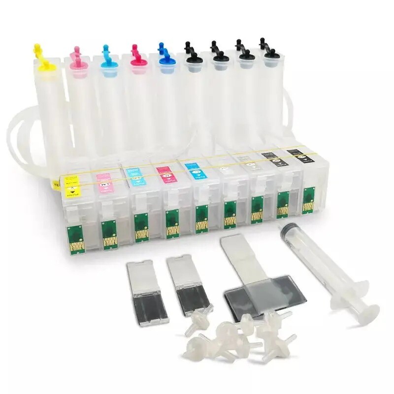 Empty Refillable CISS installed ARC Chips For Epson SureColor P600 T7601-T7609