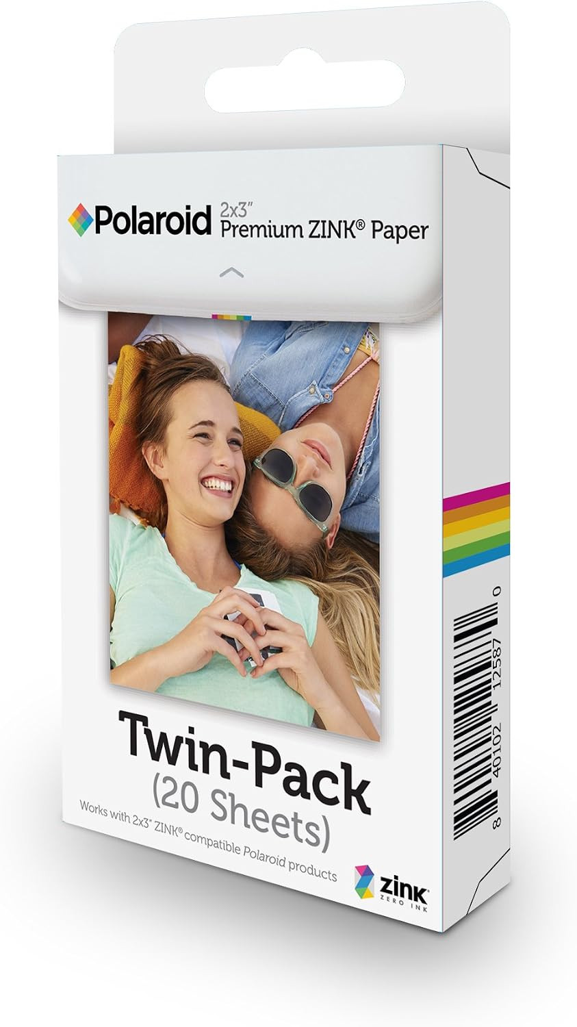 Polaroid POLZ2X320 2 X 3 Inch Premium  Photo Paper Twin Pack (20 Sheets) Film