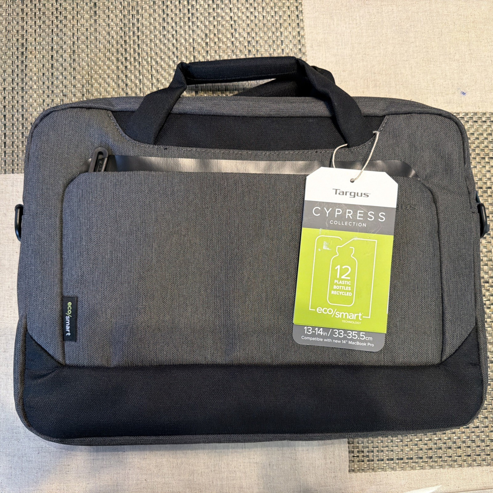 Targus 13"- 14" Cypress Collection Slim Laptop Slipcase Bag Eco Smart-gray
