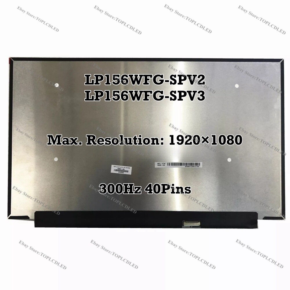 LP156WFG-SPV2 LP156WFG-SPV3 15.6" FHD 300Hz IPS LCD Display Panel Screen 40 Pins