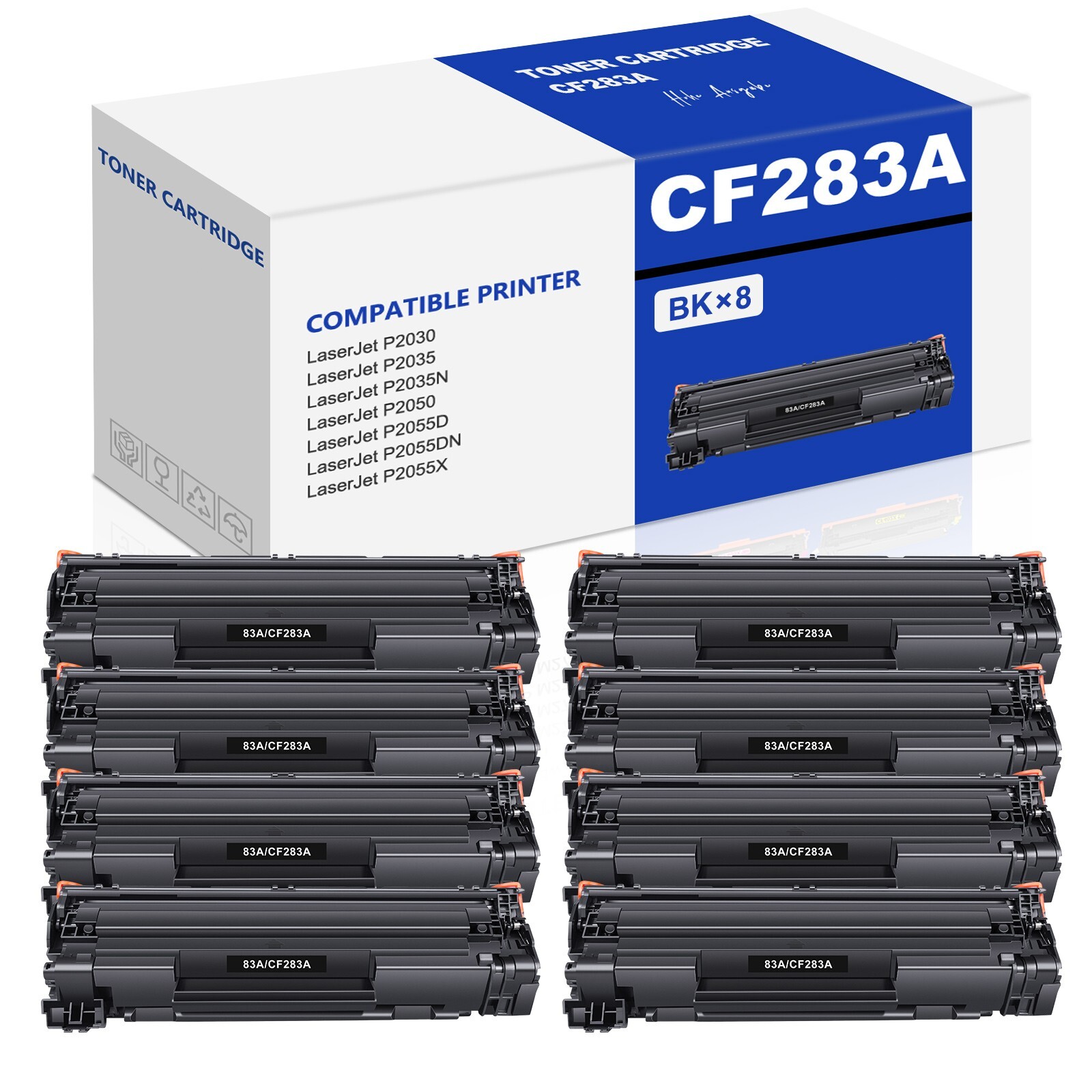 3/5/8 CF283A 83A Toner Compatible With HP LaserJet Pro M201dw M127fp M125nw