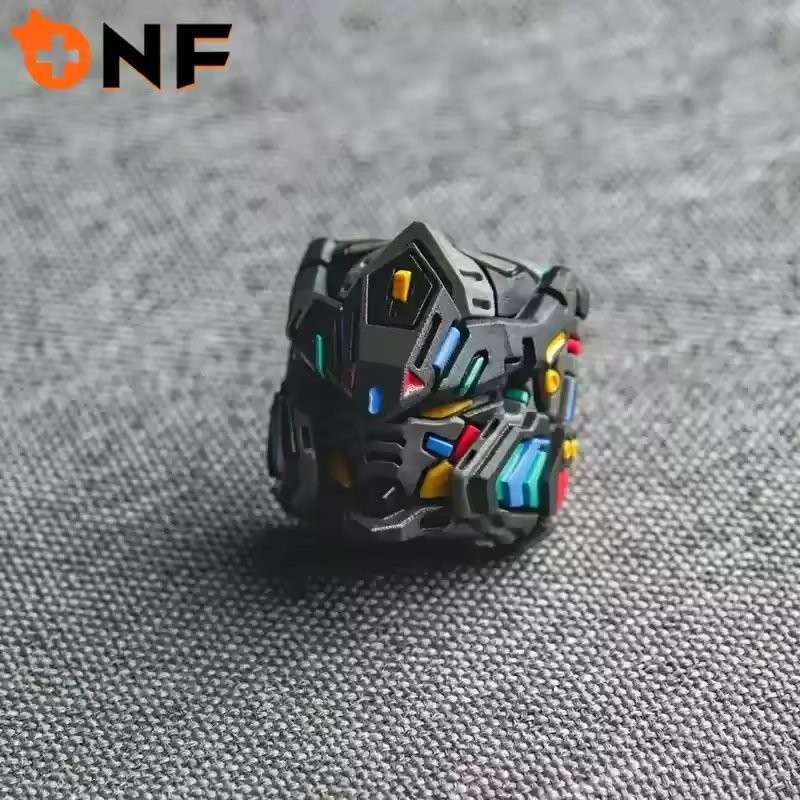 1Pc Black Mecha Robot Head Artisan Keycap ESC For Cherry MX Mechanical Keyboard