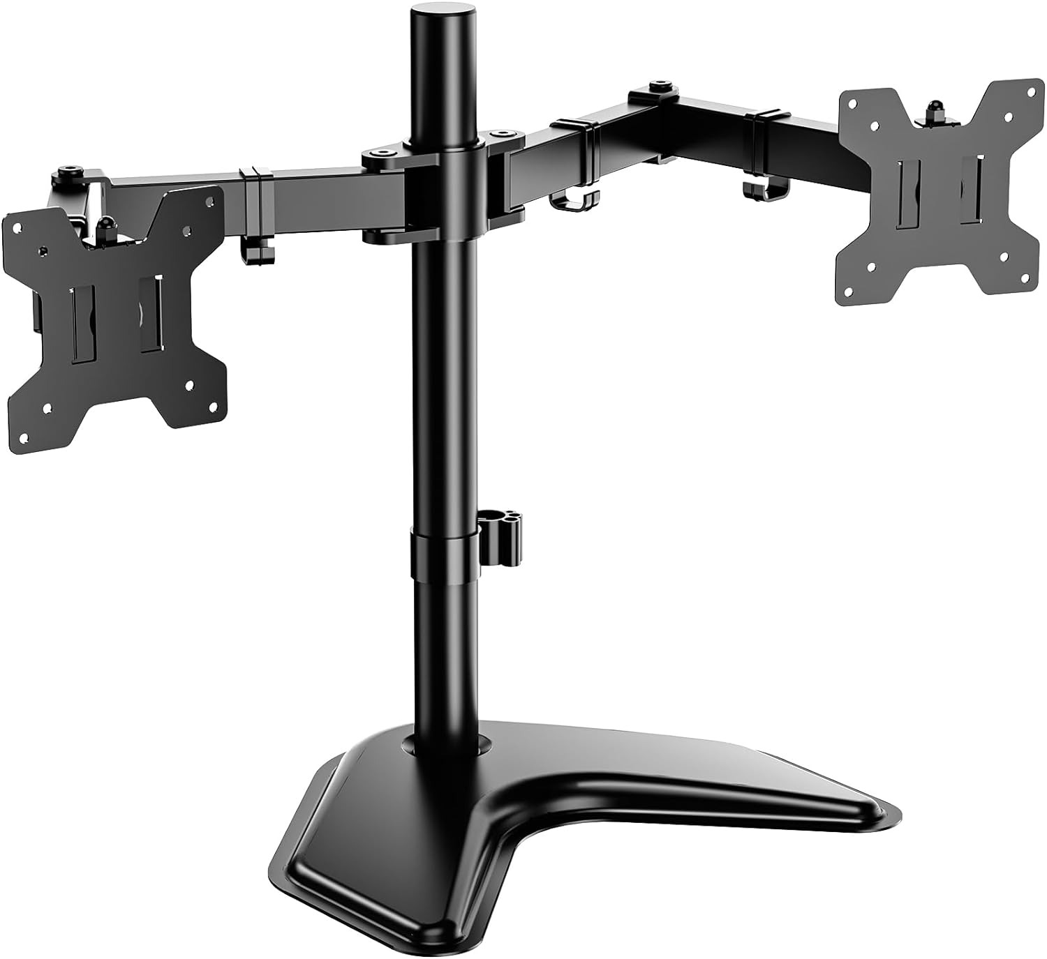 WALI Dual Monitor Stand for Desk, Computer Monitor Stands for 2 Monitors up To