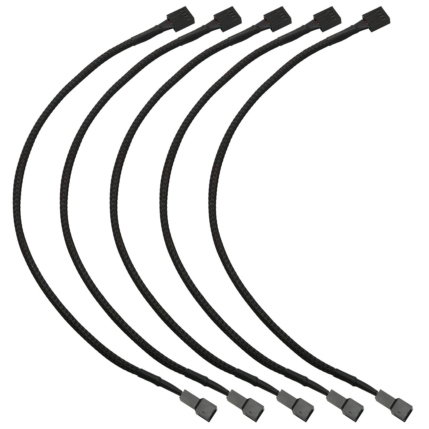 5pcs 4 Pin PWM Fan Power Supply Cable PC Internal Motherboard Fan Power Exten...