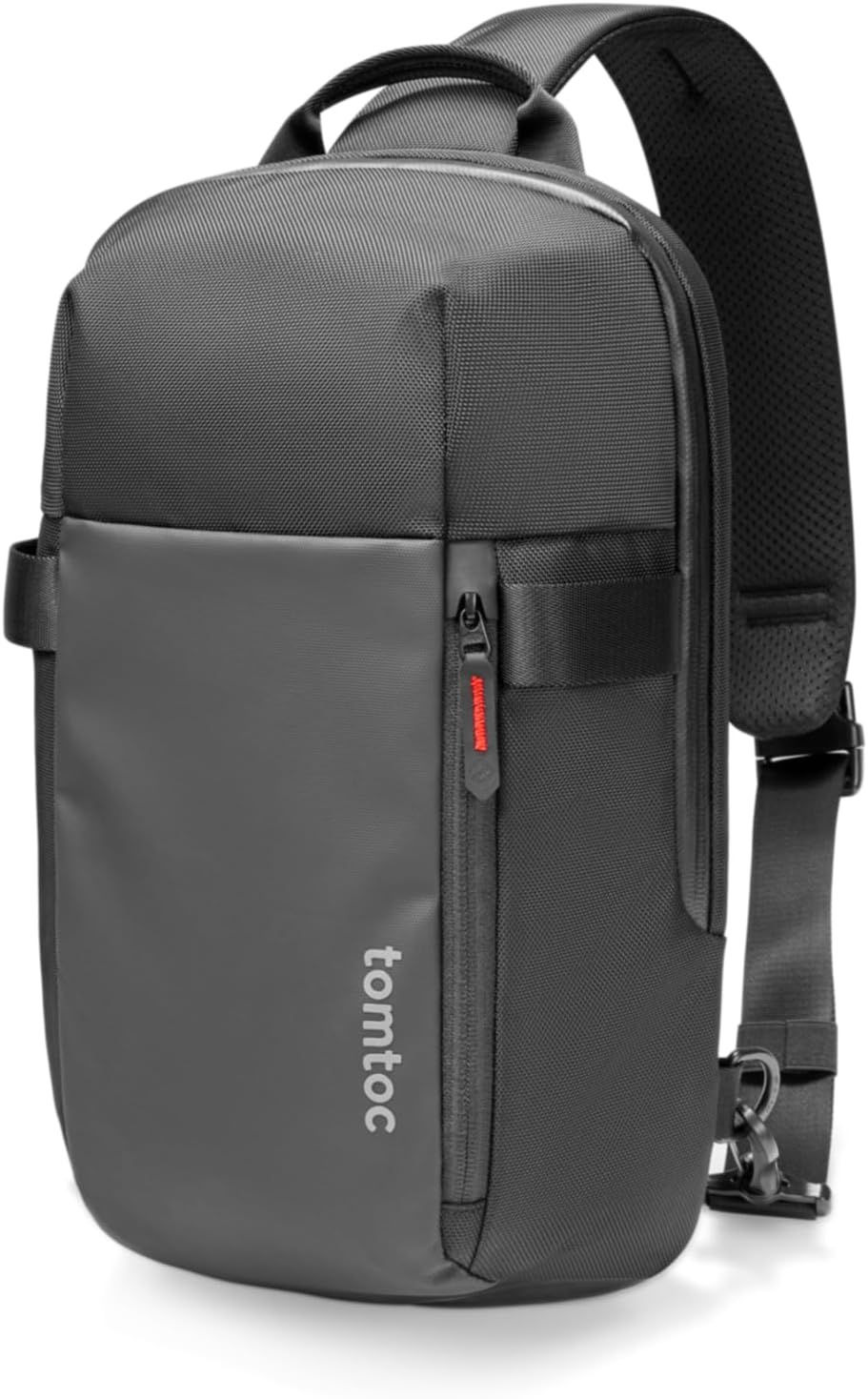 tomtoc 14-inch Compact EDC Sling Bag, Minimalist Chest Shoulder L/7L, Black 