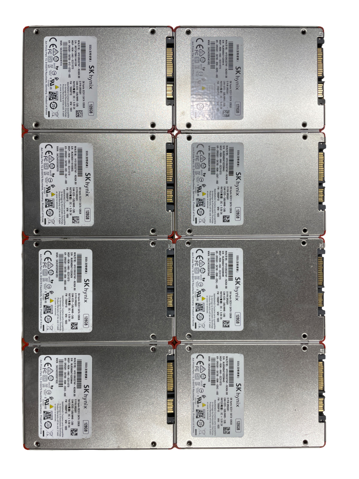 Lot 8x SK Hynix SC311  128GB 2.5" 7mm SATA SSD HSF128G32TNF  #26