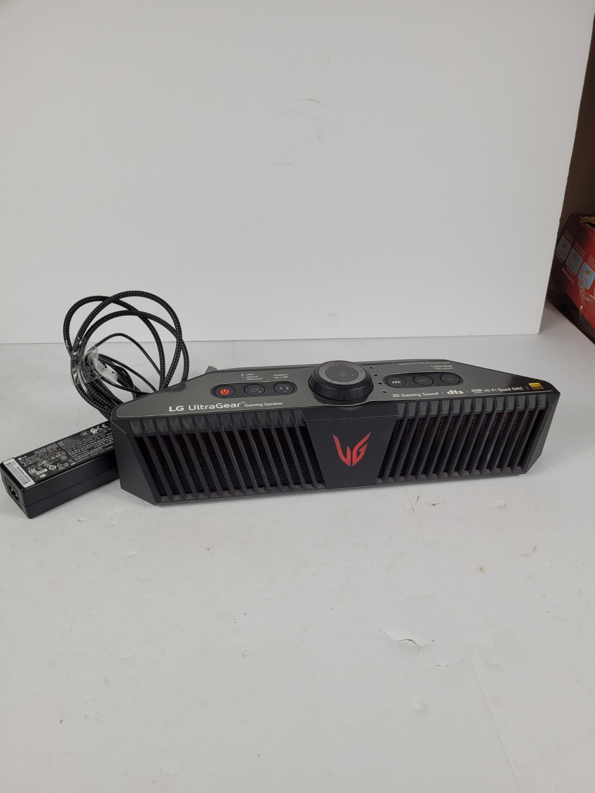 LG UltraGear GP9 Portable Gaming Speaker With Power Cord Works Ships Free 