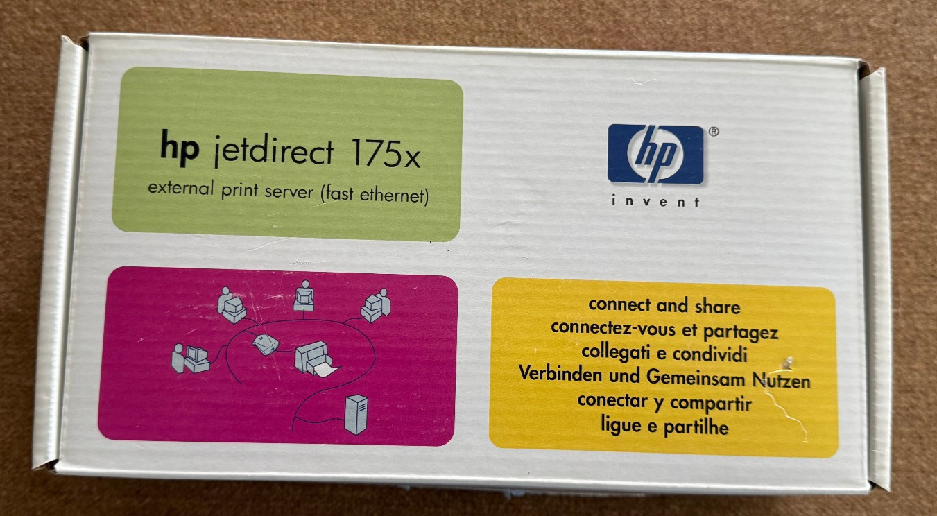 HP JetDirect 175x J6035D External Print Server NOS Open Box USB Ethernet