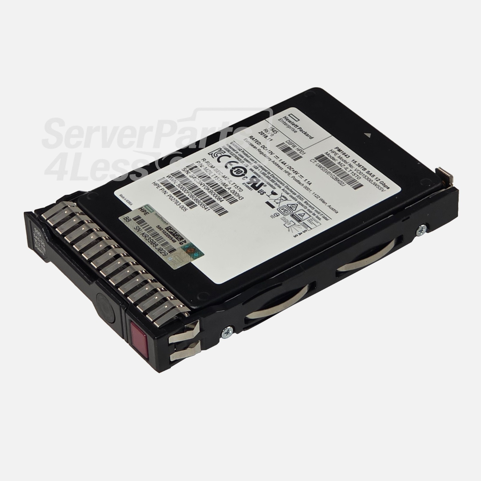 HPE 15.36TB SAS 12G Read Intensive SFF SC SSD P06592-B21 P08612-001
