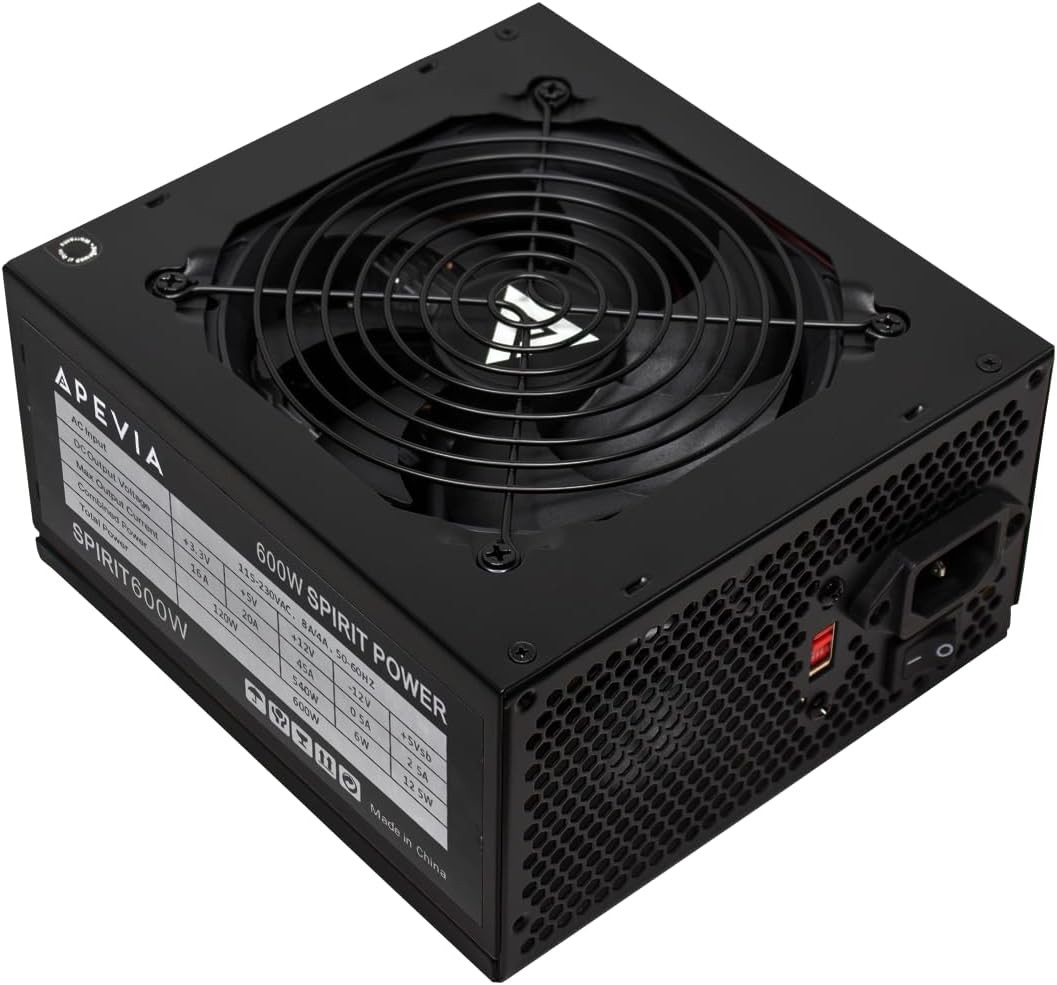 SPIRIT600W Spirit 600W ATX Power Supply W/ Auto-Thermally Controlled 120mm Fan