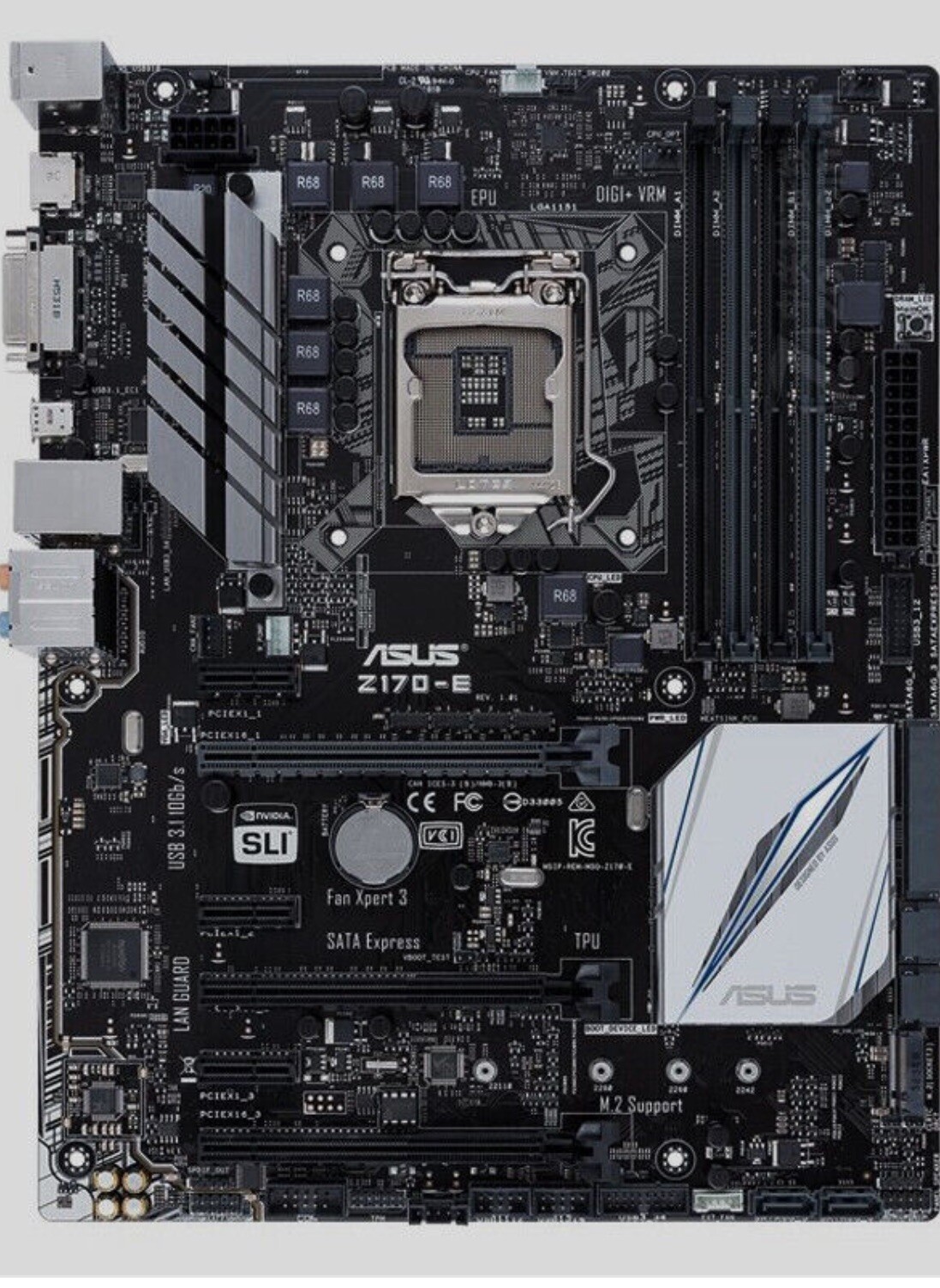 ASUS Z170-E LGA 1151 HDMI SATA 6Gb/s USB 3.1 Intel Motherboard Plus Fan&Heatsink