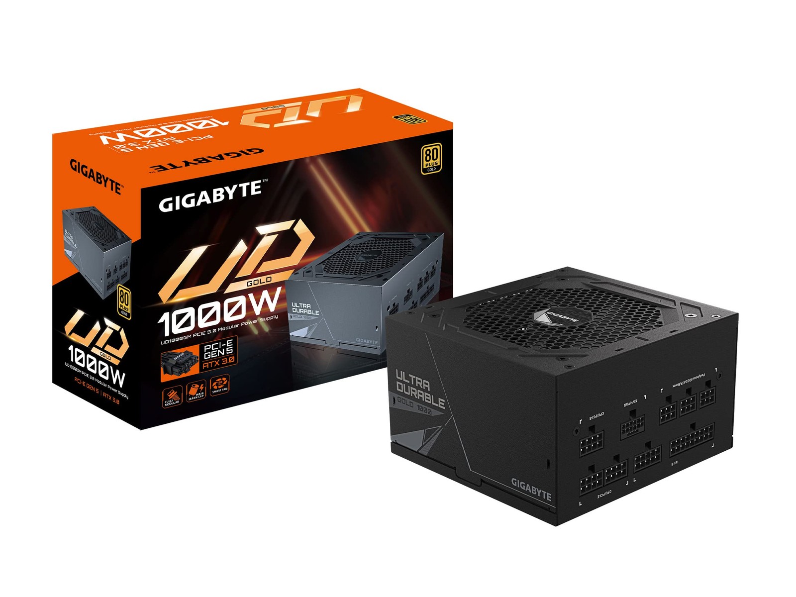 GP-UD1000GM PG5 Rev2.0 - PCIe5.0 Ready - ATX3.0 - 1000W 80 Plus Gold Certified -