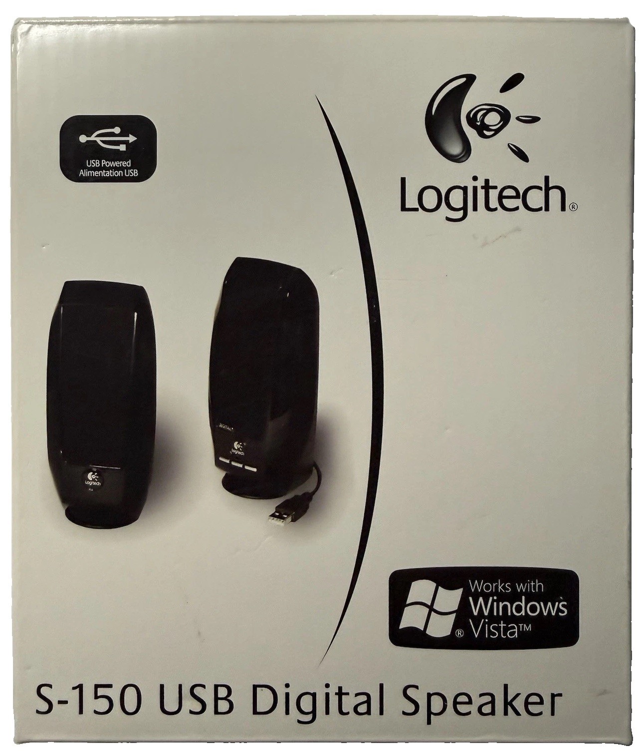 Logitech S-150 USB Digital Computer Speakers Black New Sealed Portable Audio