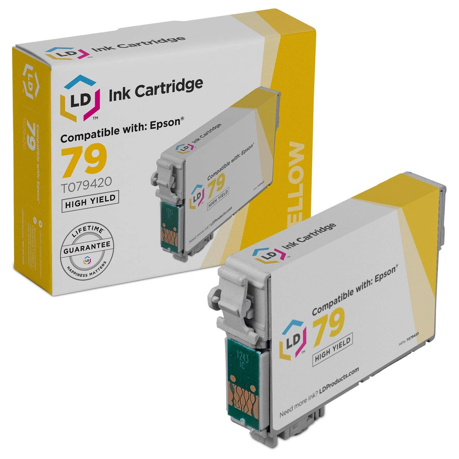 LD T079420 79 Reman Yellow Ink Cartridge for Epson Artrisan 1430 1400