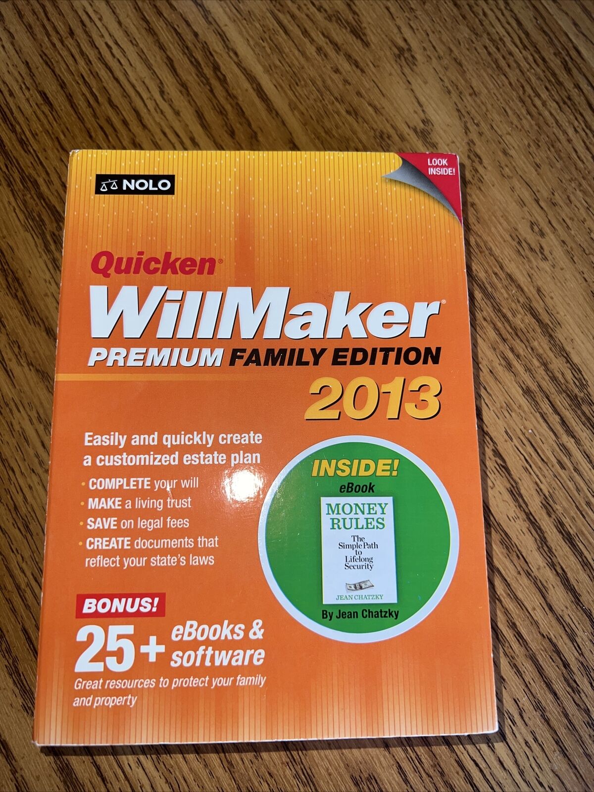 Quicken 2013 Windows XP Estate Plan Software WillMaker Premium Family Edition