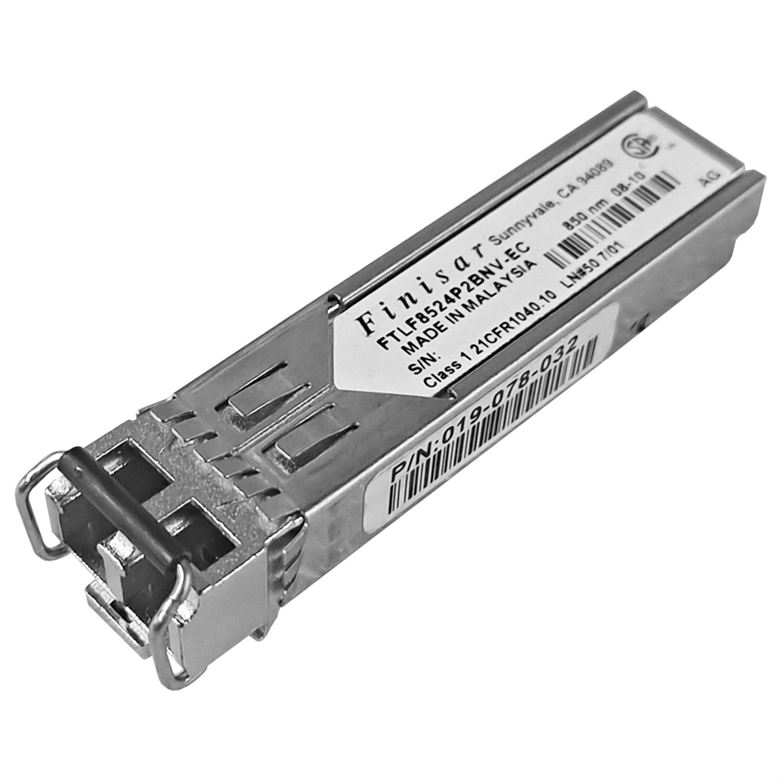 FINISAR FTLF8524P2BNV-EC Transceiver, Silver