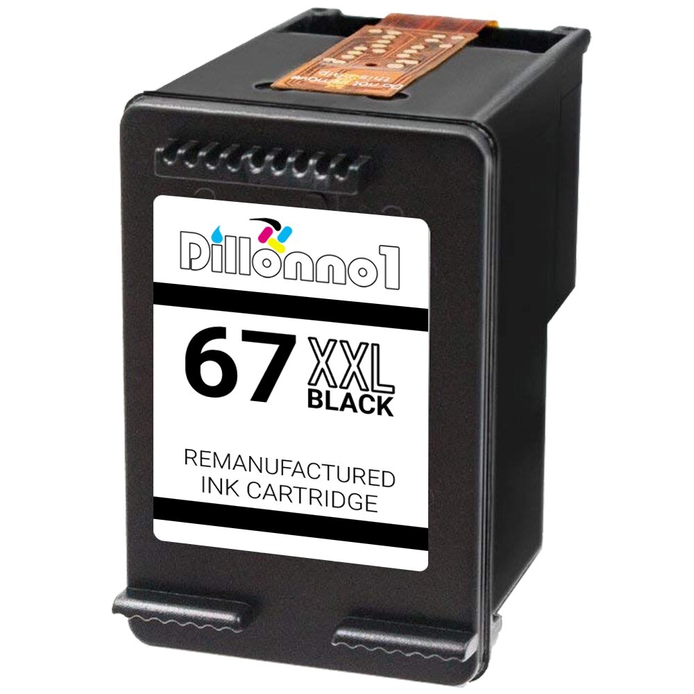 Fits HP 67 HP 67XL HP67XXL Black Color Ink for Deskjet Plus 4140 4152 4155 Lot