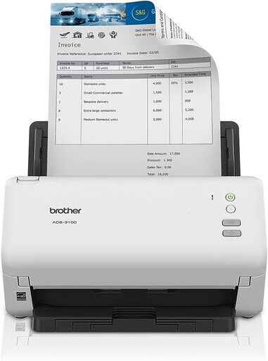 Brother ADS-3100 High-Speed Desktop Scanner | Compact with Scan Speeds of Up to 