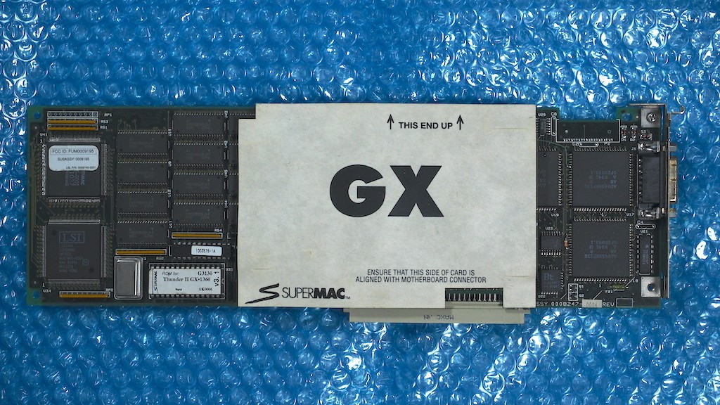 SuperMac NUBUS video card Thunder II 1360 Works Tested From Japan TB00