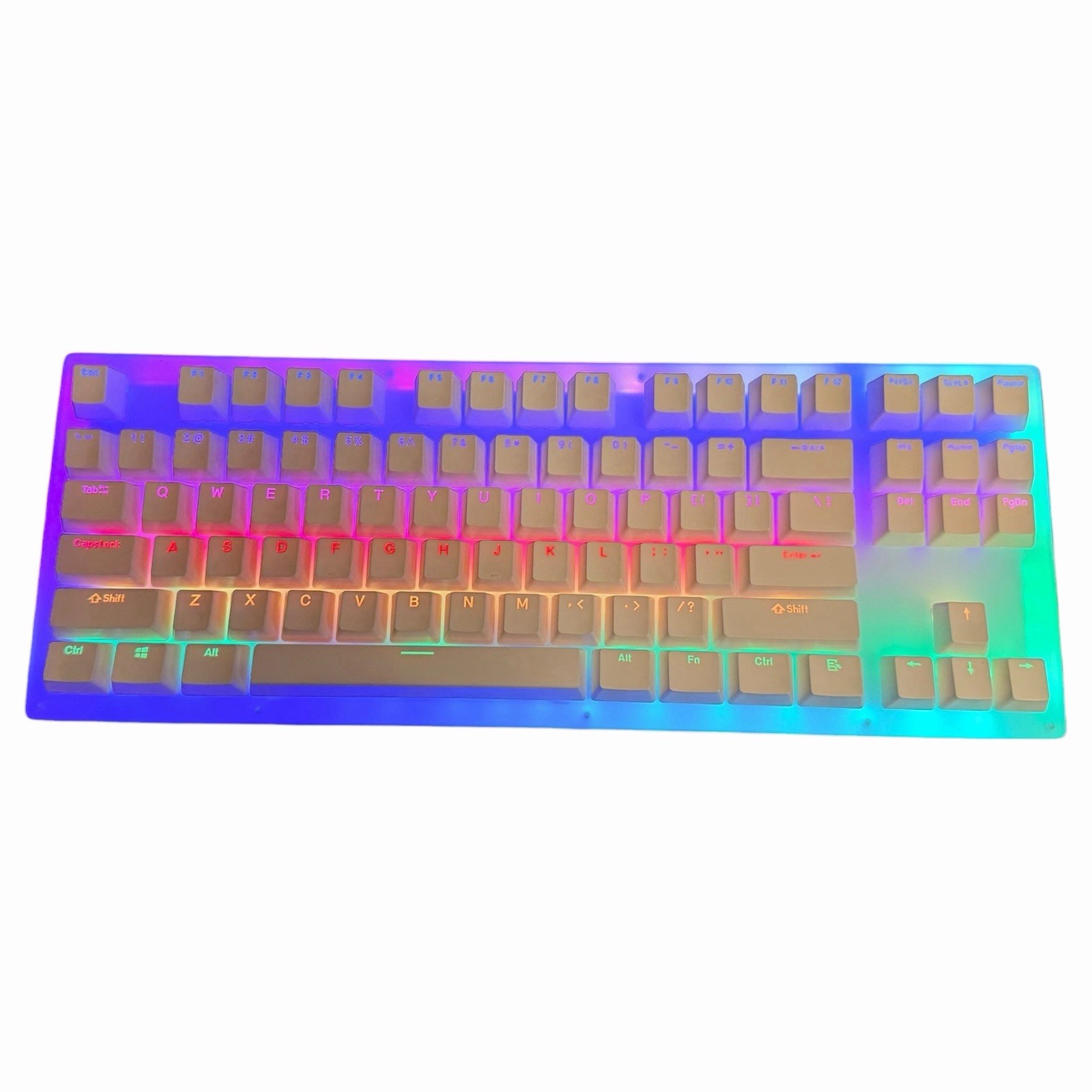 Womier K87-RD 87-Key TKL RGB Mechanical Keyboard Red Switches Wired Open Box
