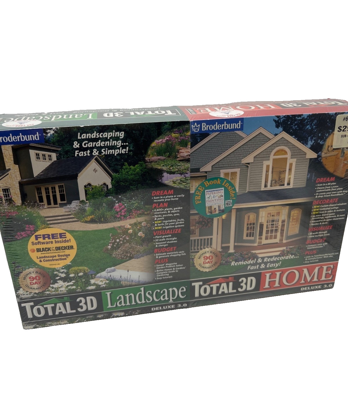 Broderbund Total 3D Home & Landscape Deluxe 3.0 Software For Windows Sealed