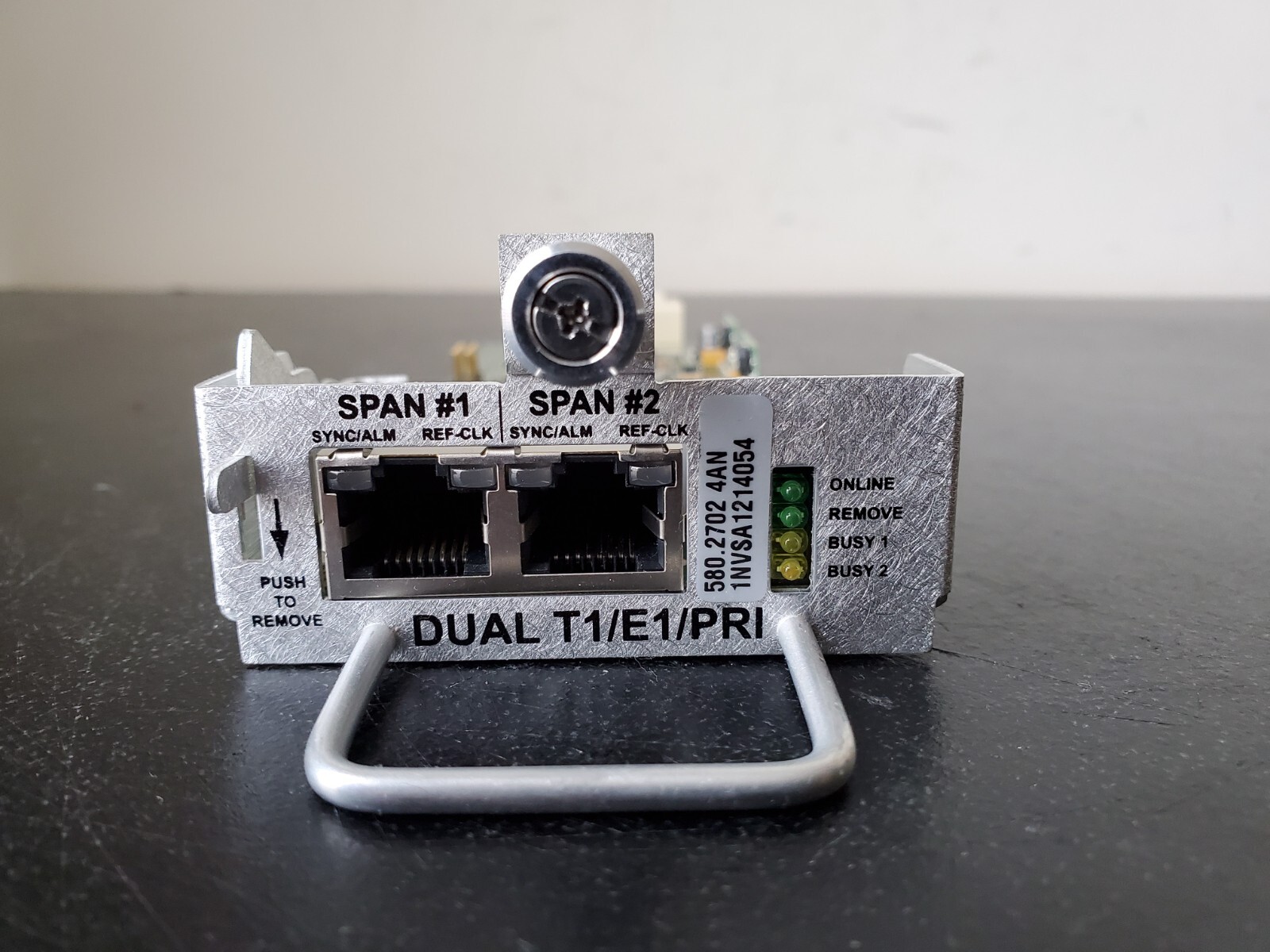 Inter-tel Mitel 5000 Dual T1 E1 PRI Card 2-Port Module 580.2700 T1/E1/PRI