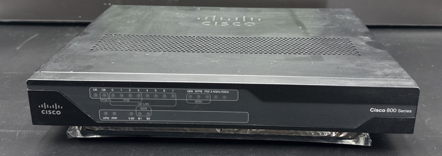 CISCO C891FW-A-K9 Integrated Services Router AdvEnterprise *NO POWER ADAPTER*