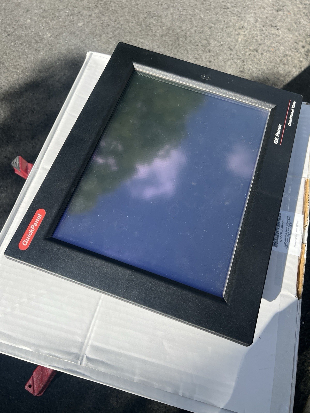 GE Fanuc Quickpanel 15” PLC Touchscreen IC754VSF15CTD 24vdc HMI QP