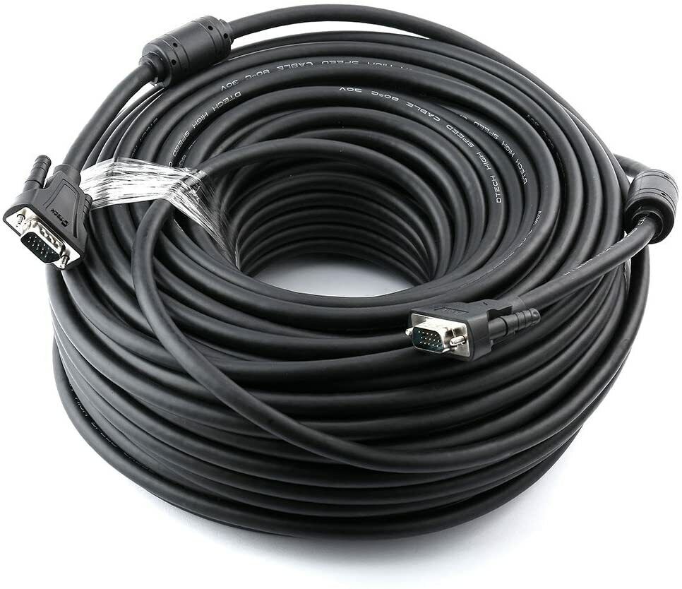 150ft VGA Cable Male to Male Computer Monitor Cord Adapter1080P High Resolution