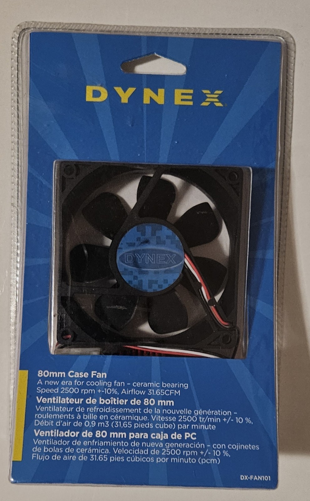 Dynex Ball Bearing Computer CASE FAN Model DX-CF101