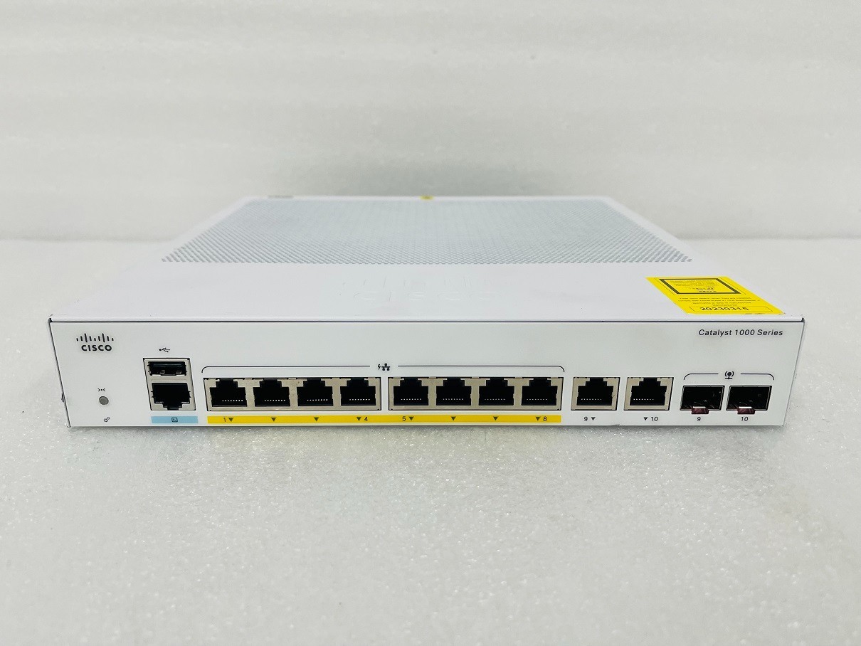Cisco C1000-8FP-2G-L 8-Port PoE+ GbE & 2-Port DP SFP Network Switch