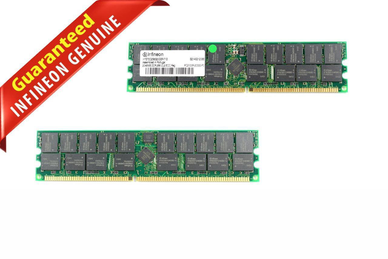 Infineon 2GB PC-2100 266 MHz DDR 184-Pin DIMM Memory 9U176 09U176