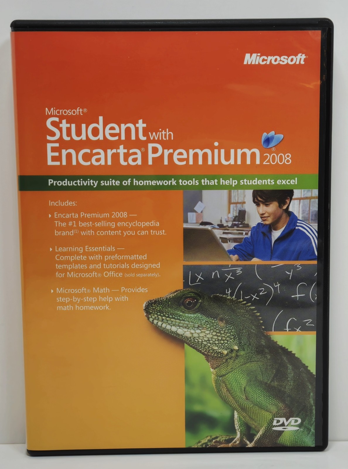 Microsoft Encarta Premium 2008 Student Encyclopedia PC DVD ROM For Windows