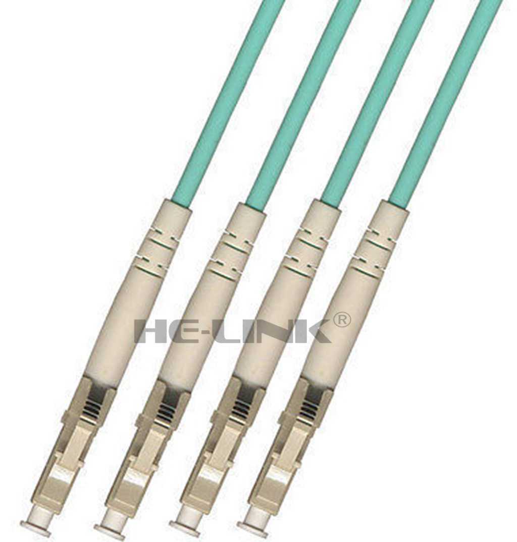 200M LC-LC Outdoor Armored 10G OM3 MM 4 Strands Fiber Optic Cable