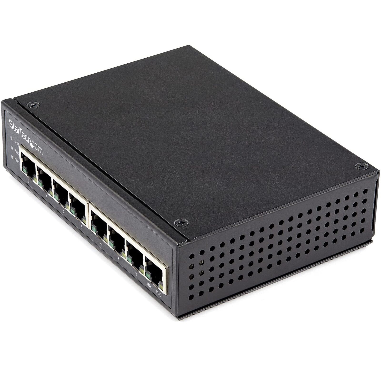 StarTech.com Industrial 8 Port Gigabit PoE Switch - 30W - Power Over Ethernet
