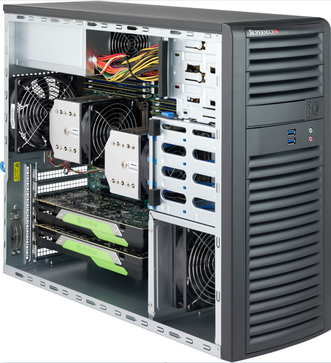SuperMicro CSE-732D3-1K26B Mid Tower Chassis