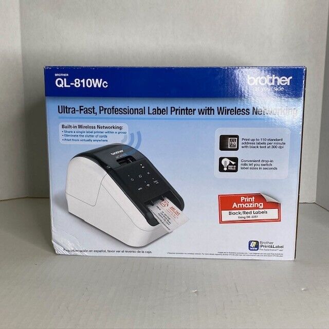 Brother QL-810WC Label Printer New Open Box