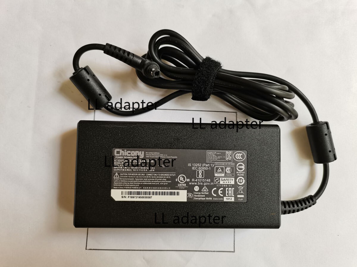 100%Original 120W 19.5V 6.15A A17-120P1A For MSI GF63 THIN 8SC MS-16R3 MS-16R1