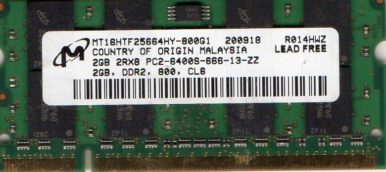 NEW 2GB IBM/Lenovo DDR2 Laptop/Notebook RAM Memory