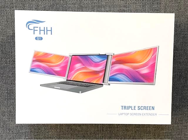 FHH S1 Laptop Screen Extender, 14" FHD 1080P Triple Monitor for Laptop Extension