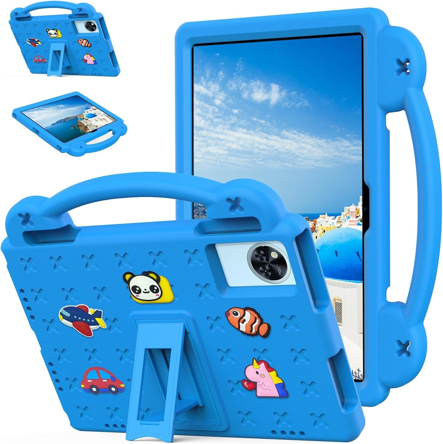 For Motorola Moto Pad 2026 11-Inch EVA Foam Shockproof Cover Handle & Kickstand
