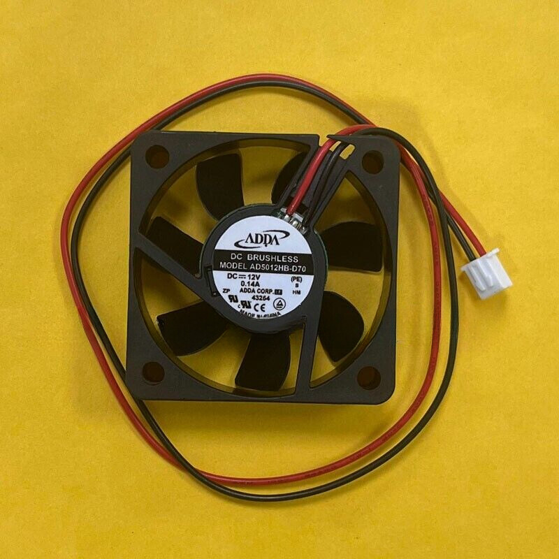ADDA AD5012HB-D70 5015 DC12V 0.14A 2-Pin Dual-ball DC Cooling Fan Fast Shipping